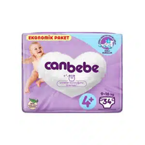 پوشک جان به به (Canbebe) سایز +4 بسته 34 عددی