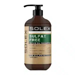 شامپو سولکس بدون سولفات حاوی روغن زیتون مناسب انواع مو 1000 میل (SOLEX)