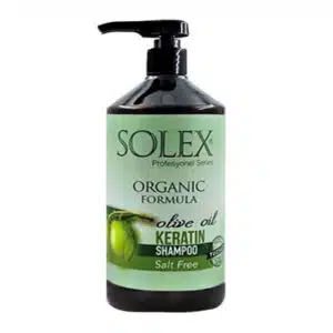 شامپو بدون نمک کراتینه سولکس حاوی روغن زیتون 1000 میل (SOLEX)