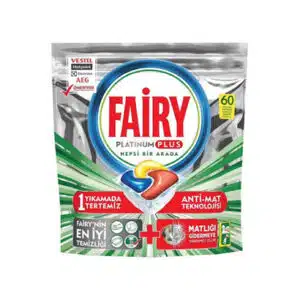 قرص ماشین ظرفشویی فیری مدل Platinum Plus بسته 60 عددی (fairy)