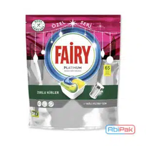 قرص ماشین ظرفشویی فیری پلاتینیوم مدل Platinum بسته 65 عددی (fairy)