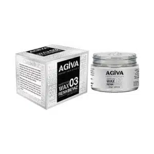 واکس مو رنگی آگیوا شماره 03 رنگ سفید 120 گرم (AGIVA)