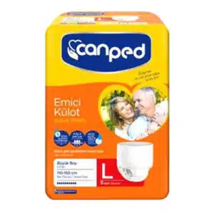 پوشک شورتی بزرگسال جان پد سایز L بسته 8 عددی (canped)