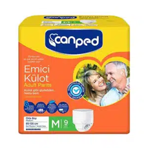 پوشک شورتی بزرگسال جان پد سایز M بسته 9 عددی (canped)