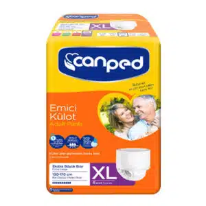 پوشک شورتی بزرگسال جان پد سایز XL بسته 8 عددی (canped)