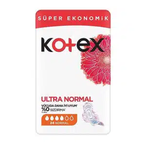 نوار بهداشتی کوتکس مدل Ultra Normal سایز نرمال بسته 24 عددی (Kotex)
