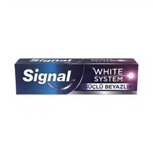 خمیر دندان سفید کننده سیگنال سری White System مدل Guclu Beyazlik حجم 75 میل (Signal)