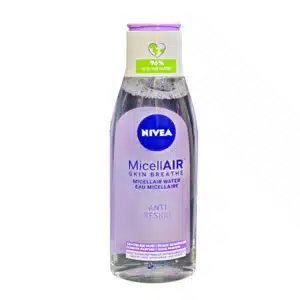 میسلار واتر آرایش پاک کن ضد آب نیوآ مناسب پوست حساس 200 میل (NIVEA)