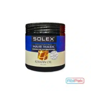 ماسک مو آبکشی بدون سولفات سولکس حاوی روغن کراتین حجم 500 میل (SOLEX)