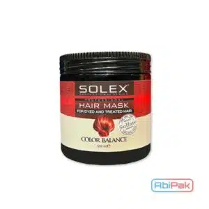 ماسک مو آبکشی بدون سولفات سولکس رنگ شده حجم 500 میل (SOLEX)