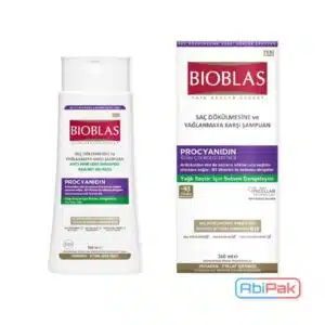شامپو بیوبلاس ضد ریزش مو مخصوص موهای چرب 360 میلی لیتر (Bioblas)