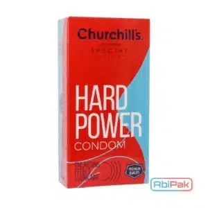 کاندوم چرچیلز حجم دهنده مدل Hard Power بسته 12 عددی (Churchill’s)