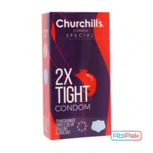 کاندوم چرچیلز مدل 2x Tight بسته 12 عددی (Churchill’s)
