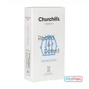 کاندوم چرچیلز مدل Ribbed And Dotted بسته 12 عددی (Churchill’s)